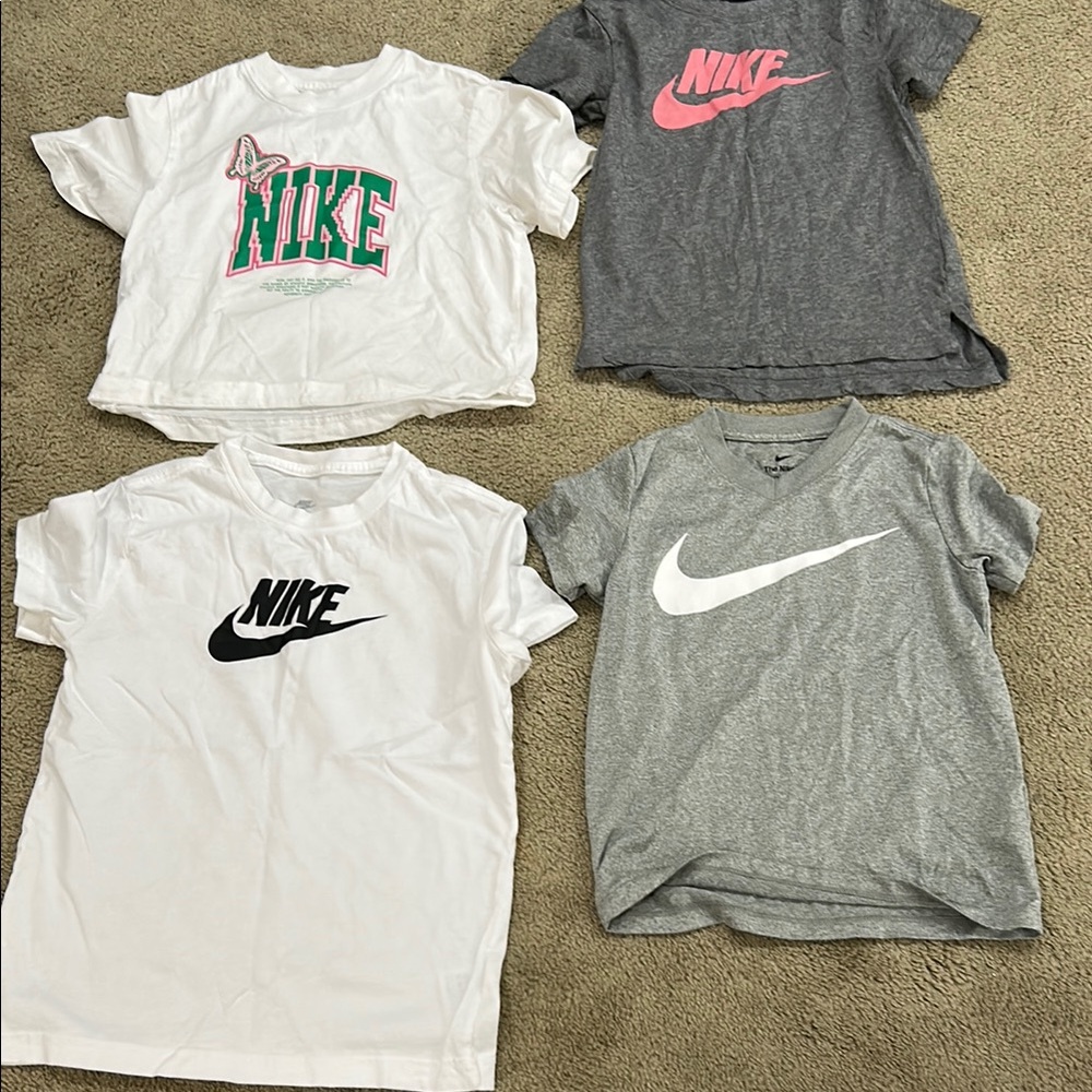 Nike Kids' T-Shirt Set - Gray, White, Pink
